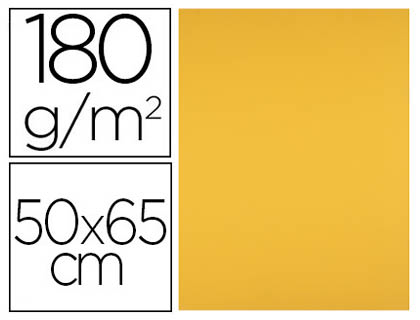 [CT35] CARTULINA LIDERPAPEL 50X65 CM 180 GR ORO VIEJO UNIDAD