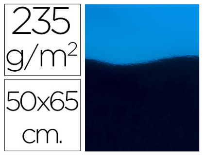 [CM04] CARTULINA LIDERPAPEL 50X65 CM 235G/M2 METALIZADA AZUL