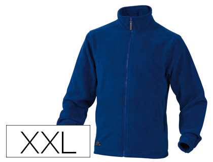 [VERN2BMXX] CHAQUETA DELTAPLUS POLAR CON CREMALLERA 2 BOLSILLOS COLOR AZUL TALLA XXL
