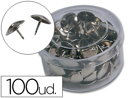 [HI01] CHINCHETA LIDERPAPEL NIQUELADA CAJA DE 100 UNIDADES