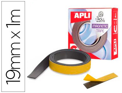 [13830] CINTA ADHESIVA APLI MAGNETICA 19MM X 1M