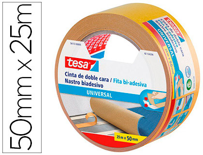 [56172-5-1] CINTA ADHESIVA TESA DOBLE CARA UNIVERSAL 25 MT X 50 MM