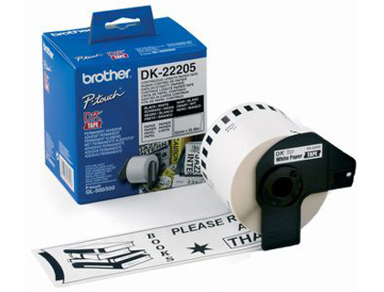 [DK-22205] CINTA DE PAPEL CONTINUO BROTHER DK-22205 PARA IMPRESORAS DE ETIQUETAS QL -62MMX30,48MTS-