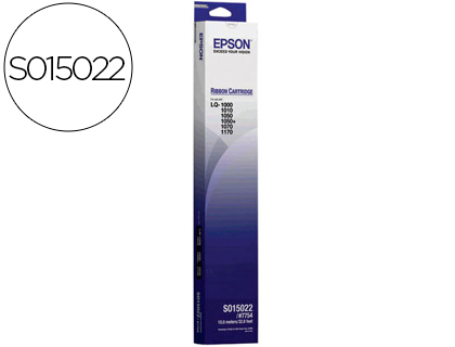 [C13S015022] CINTA MAQUINA EPSON ORIGINAL LQ-1000/1010/1050/1070/1070+ 1170 NEGRA (7754)