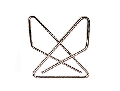 [KF03721] CLIPS PAJARITA Q-CONNECT 65MM NIQUELADOS CAJA DE 12 UNIDADES