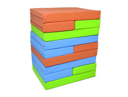 [066 C] COLCHON DE DORMIR SUMO DIDACTIC PLEGABLE 110X60X10 CM COLOR CELESTE