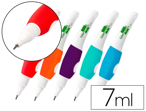 [RR02] CORRECTOR LIDERPAPEL LAPIZ ROLLER -PUNTA METALICA DE 1.6 MM CAPACIDAD 7 ML -EN BLISTER