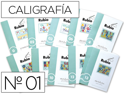 [C-01] CUADERNO RUBIO CALIGRAFIA Nº 01