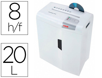 [1045111] DESTRUCTORA DE DOCUMENTOS HSM SHREDSTAR X10 CAPACIDAD DE CORTE 10H EN PARTICULAS DESTRUYE GRAPAS CLIPS CD Y TARJETAS