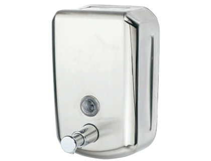 [KF16758] DISPENSADOR MANUAL Q-CONNECT DE JABON 800 ML ACERO INOXIDABLE 115X56X179MM