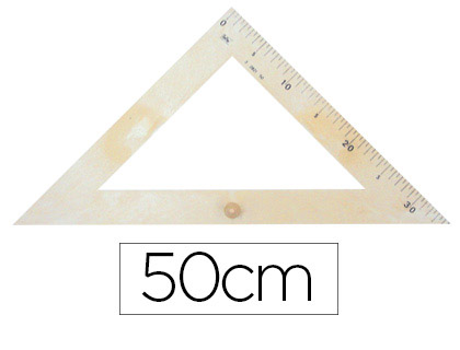 [233] ESCUADRA PARA ENCERADO FAIBO PLASTICO IMITACION MADERA 50 CM