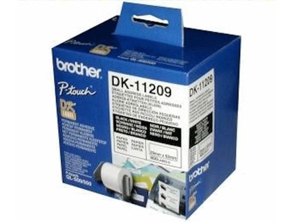 [DK11209] ETIQUETA ADHESIVA BROTHER DK11209 -TAMAÑO 62X29 MM PARA IMPRESORAS DE ETIQUETAS SOLO 1050/N/1060N -800 ETIQ.-