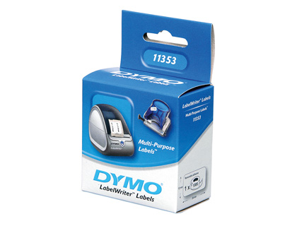 [S0722530] ETIQUETA ADHESIVA DYMO 11353 -TAMAÑO 24X12 MM PARA IMPRESORA 400 1000 ETIQUETAS USO MULTIFUNCION