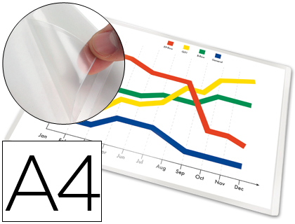 [KF27053] FUNDA AUTOADHESIVA Q-CONNECT DIN A4 210X297MM PACK DE 5 UNIDADES