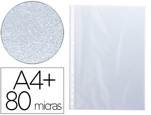 [KF16914] FUNDA MULTITALADRO Q-CONNECT FOLIO 80MC PIEL DE NARANJA BOLSA DE 10 UNIDADES