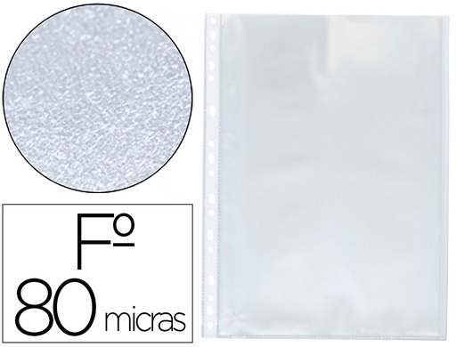 [KF02448] FUNDA MULTITALADRO Q-CONNECT FOLIO 80 MC PIEL DE NARANJA CAJA DE 100 UNIDADES