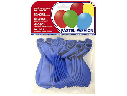 [26010 (20010)] GLOBOS PASTEL AZUL MEDIO BOLSA DE 20 UNIDADES
