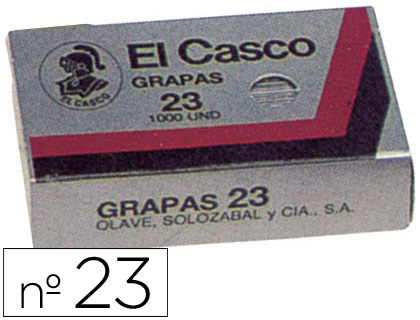 [1G00231] GRAPAS EL CASCO Nº23 CAJA DE 1000 UNIDADES