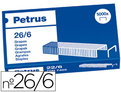 [55712] GRAPAS PETRUS Nº 26/6 CAJA DE 5000 UNIDADES