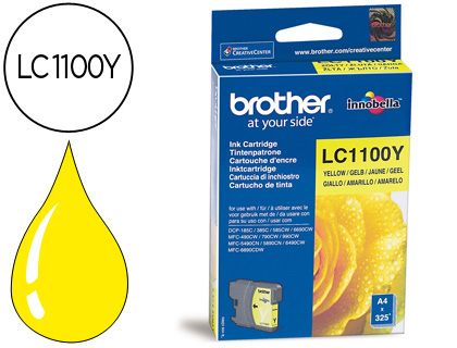 [LC1100Y] INK-JET BROTHER LC-1100Y AMARILLO 325 PAG