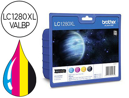[LC1280XLVALBP] INK-JET BROTHER LC-1280XL PACK 4 COLORES - MFC-J6510DW MFC-J6710DW MFC-J6910DW