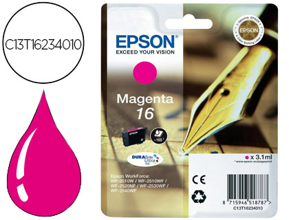 [C13T16234012] INK-JET EPSON 16 WF2010W WF2510WF WF2520NF WF2530WF WF2540WF MAGENTA 175 PAG