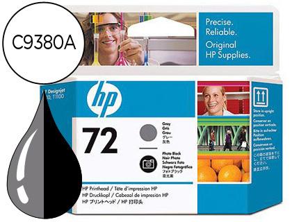 [C9380A] INK-JET HP 72 CABEZAL GRIS Y NEGRO FOTO DESIGNJET T610/1100