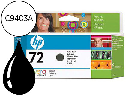 [C9403A] INK-JET HP 72 NEGRO MATE DESIGNJET T610/1100 -130ML-