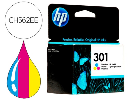 [CH562EE] INK-JET HP N.301 TRICOLOR DESKJET 1050 /2540 /3050 / ENVY 4500/ 5530 OFFICEJET 26204630