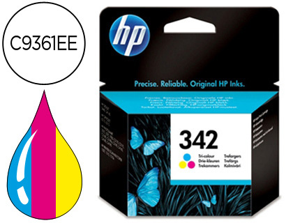 [C9361EE] INK-JET HP PSC1510 PS 2575/C41 00/ DJ SERIE 5440/D4160 TRICOLOR N.342 -175PAG-
