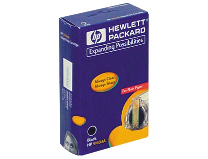 [51604A] INK-JET HP QUIETJET/PLUS THINK JET/PLUS NEGRO PLAIN INKJET