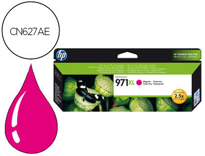 [CN627AE] INK-JET HP 971XL X451DN X451DW/551DW X476DN X476DW X576DW MAGENTA 6600 PAG