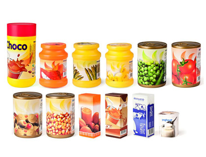 [30596] JUEGO MINILAND ALIMENTOS ENVASADOS 12 PIEZAS