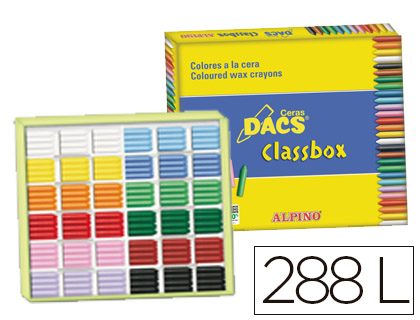 [DA000050] LAPICES CERA DACS CLASSBOX CAJA DE 288 UNIDADES 12 COLORES SURTIDOS
