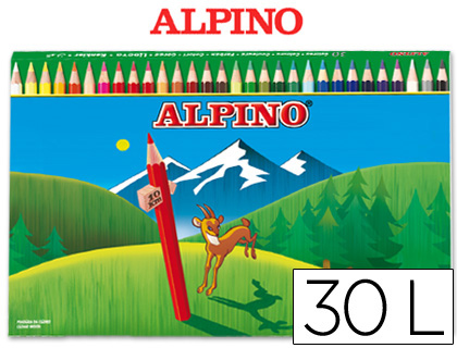 [AL010659] LAPICES DE COLORES ALPINO 659 CAJA DE 30 COLORES LARGOS