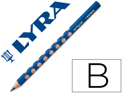 [L1870101] LAPICES DE GRAFITO LYRA GROOVE TRIANGULAR MINA B DE 4,25 MM