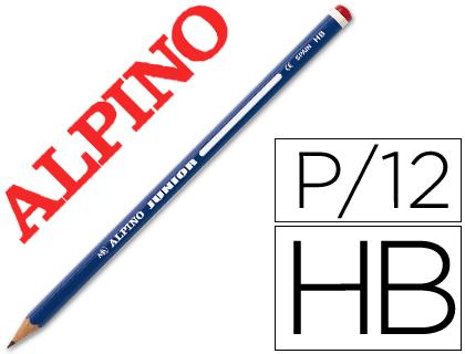 [JU015012] LAPICES DE GRAFITO ALPINO JUNIOR UNIDAD