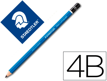 [100-4B] LAPICES DE GRAFITO STAEDTLER MARS LUMOGRAPH 100 4B UNIDAD