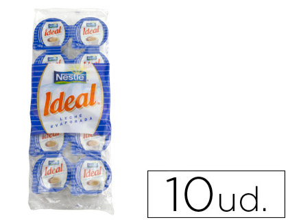 [12135932] LECHE EVAPORADA IDEAL PORCIONES DE 7,5 GR ENVASE DE 10 UNIDADES