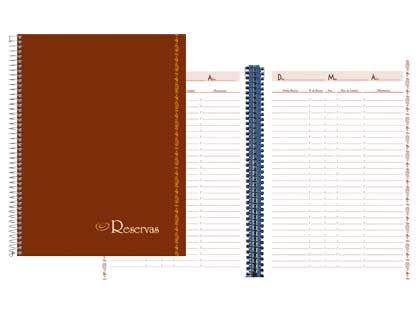 [LR01] LIBRO DE RESERVAS LIDERPAPEL ESPIRAL DIN A4 RESTAURANTE 80 HOJAS PAPEL 80 GR