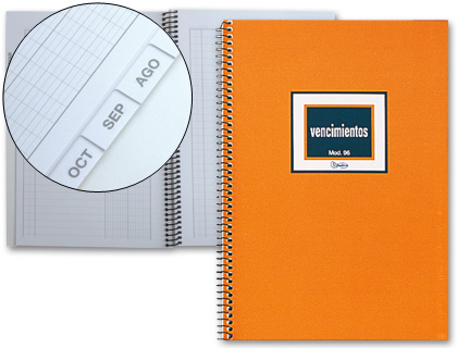 [5096] LIBRO MIQUELRIUS N.96 CUARTO 50 HOJAS VENCIMIENTO