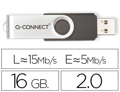 [KF41513] MEMORIA USB Q-CONNECT FLASH 16 GB 2.0