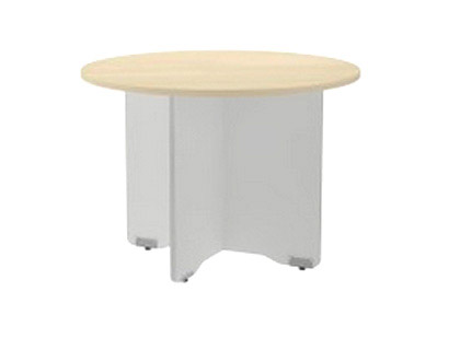 [3006AN02V24] MESA DE REUNION ROCADA MEETING 3006AN02 ESTRUCTURA MADERA GRIS ALUMINIO EN ASPAS TABLERO MADERA GRIS 120 CM