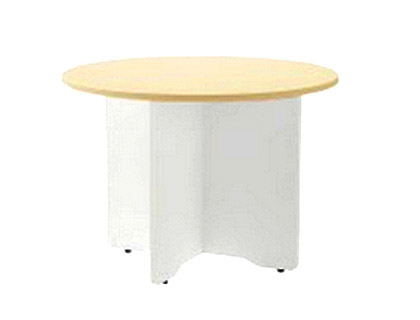 [3006AW04V24] MESA DE REUNION ROCADA MEETING 3006AW04 ESTRUCTURA MADERA BLANCO EN ASPAS TABLERO MADERA HAYA 120 CM