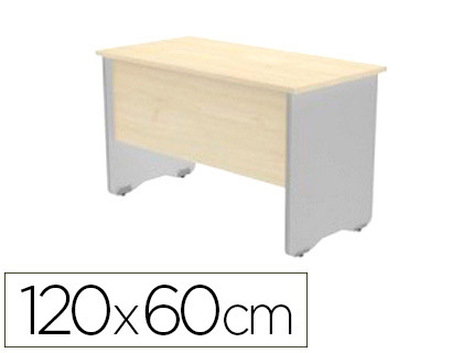[2000AW04V24] MESA OFICINA ROCADA SERIE WORK 120X60 CM ACABADO AW04 BLANCO/BLANCO
