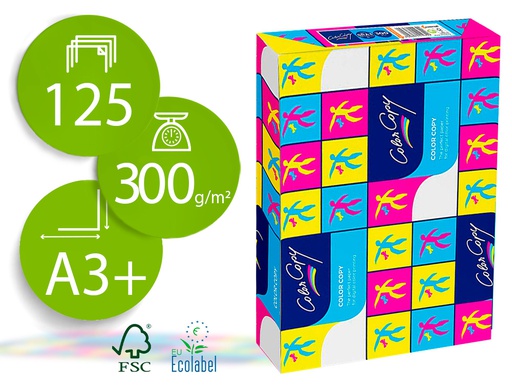 [180125724] PAPEL FOTOCOPIADORA COLOR COPY 320X450 MM SRA3 300 GR PAQUETE DE 125 HOJAS