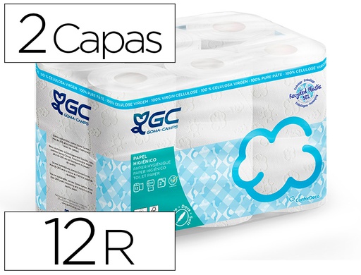 [H263321.4] PAPEL HIGIENICO GC 2 CAPAS PAQUETE DE 12 ROLLOS