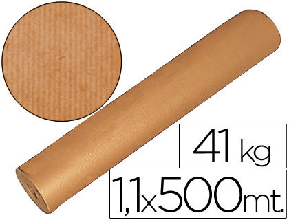 [15773] PAPEL KRAFT MARRON 1,10 MT X 500 MTS ESPECIAL PARA EMBALAJE