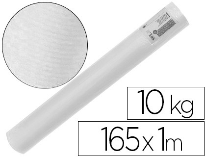 [PK56] PAPEL KRAFT VERJURADO LIDERPAPEL BLANCO ANCHO 1MT LONGITUD 165 MT GRAMAJE 60 GR PESO 10 KG