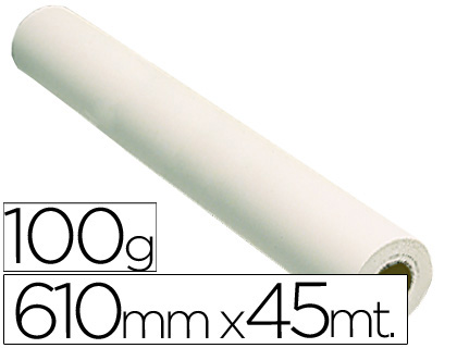 [16100] PAPEL REPROGRAFIA GRAFIC 100 GRS. PARA PLOTTER -PAPEL ESTUCADO BLANCO MATE 610X45 MTS. 1440 DPI